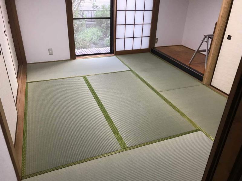和室改修工事（畳替え・壁・クロス張替え・消毒）