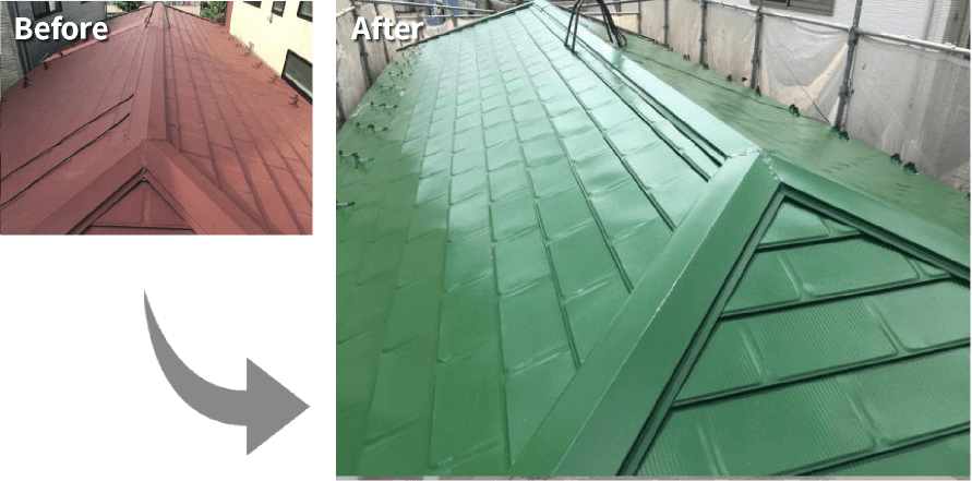 屋根塗装施工事例のご紹介2